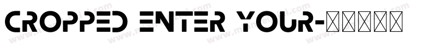 Cropped Enter your字体转换